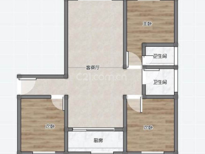 新美还建楼 3室 2厅 113.8平米