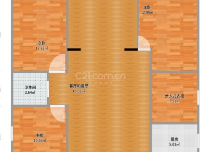 兴盛花园一期 3室 2厅 105.06平米