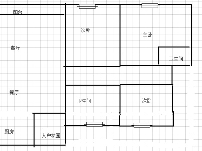 金盾小区 3室 2厅 120平米