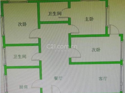 商会大厦 3室 2厅 138平米