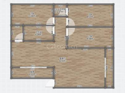 熊家垴小区 3室 2厅 122.6平米