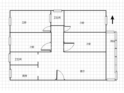 国源村 4室 2厅 146平米