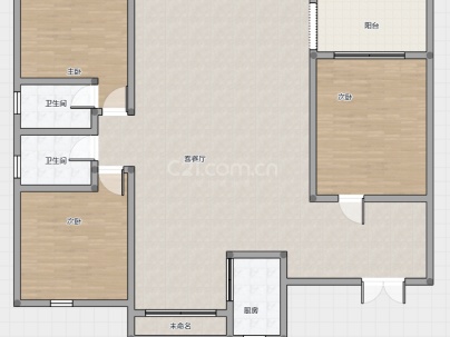东景城 3室 2厅 134平米
