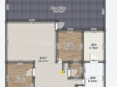 金三角世纪城 2室 2厅 98平米