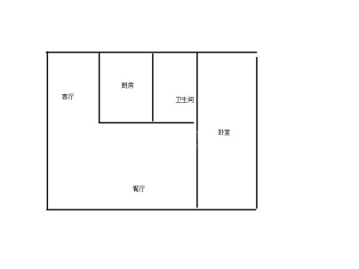 金井路 1室 1厅 50平米