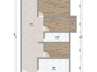 山水绿洲 3室 2厅 130平米