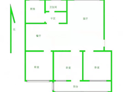 榴园小区(峄城) 3室 2厅 114平米
