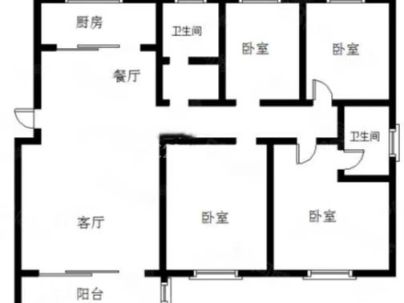 城郊宿舍楼 3室 2厅 122平米