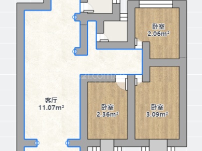 供销兰园 3室 2厅 108.44平米