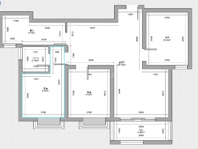 现代城二期 3室 2厅 103.49平米