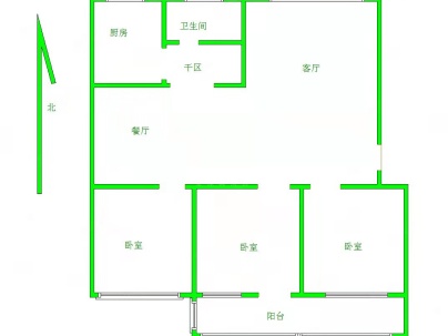 榴园小区(峄城) 3室 2厅 115平米