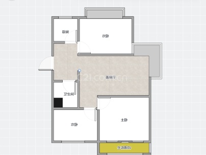 阳光丽舍（二期） 3室 2厅 97.4平米