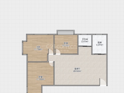 紫竹怡园 3室 2厅 123平米