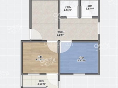 燕山小区 2室 1厅 60平米
