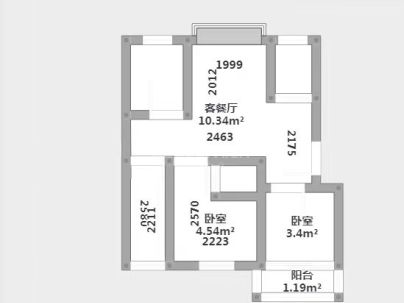 滨江国际花苑二期 3室 2厅 120平米