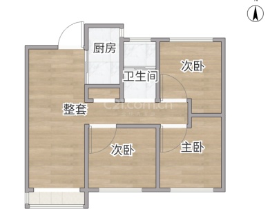 东方信华城 智园 3室 2厅 113.25平米