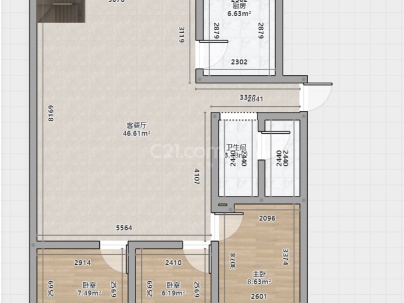 紫竹怡园 3室 2厅 132平米