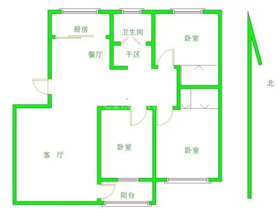 紫荆苑 3室 2厅 138平米