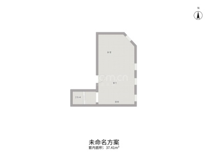 鑫源尚城（坚邦国际） 1室 1厅 58平米