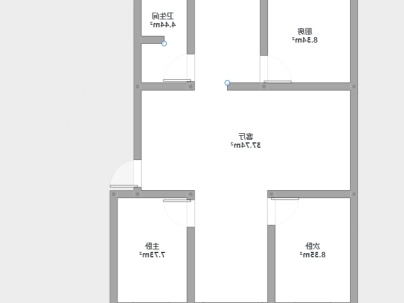 井盛生活区 3室 2厅 114.44平米