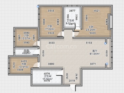 融城国际A区 3室 2厅 136平米