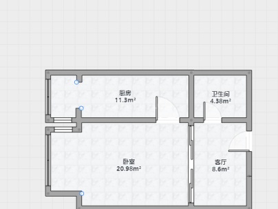 九州清晏 1室 1厅 40平米