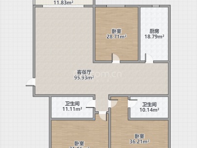 九州清晏 3室 2厅 135.26平米