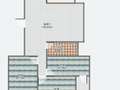 丽都水岸东区 3室 2厅 159.6平米