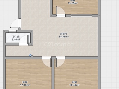 华滕东区 3室 2厅 97平米