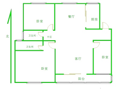 汇众锦樾府 3室 2厅 122.23平米