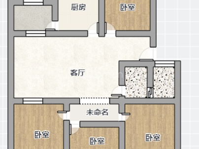 龙阳建安宿舍 4室 1厅 103平米