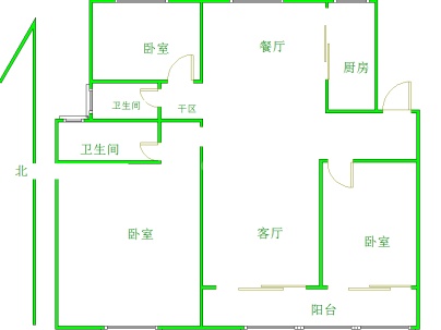 云溪九里 3室 2厅 121平米