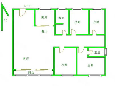 通盛世纪城 4室 2厅 152平米