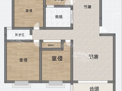 锦泰花苑B区 3室 2厅 119平米