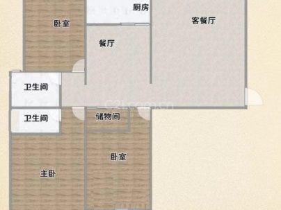 憬泰花园A区 3室 2厅 143平米