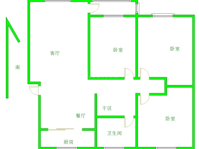 阳光家园 3室 2厅 121平米