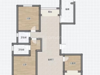 湖景花园 3室 2厅 145.63平米