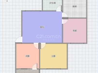 朝阳小区 3室 1厅 75.56平米