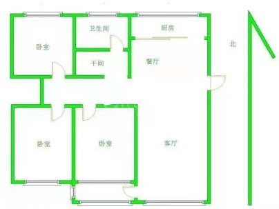 季庄小区 3室 2厅 128平米