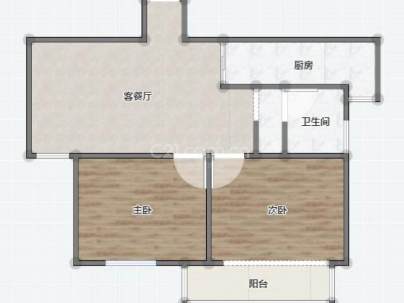 燕山国际A区 2室 2厅 90平米