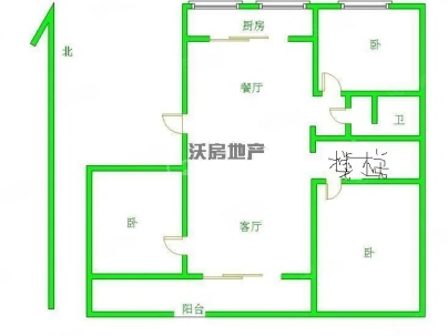 兴隆花园 2室 1厅 80平米