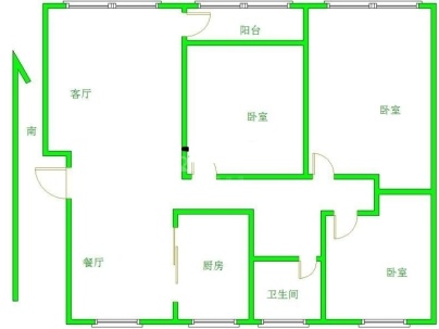 长安新苑 3室 1厅 105平米