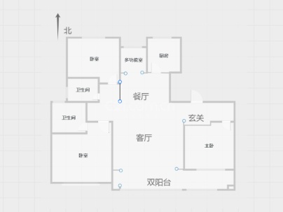 君悦府 3室 2厅 140平米