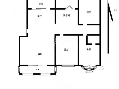 美景东方 3室 2厅 122平米