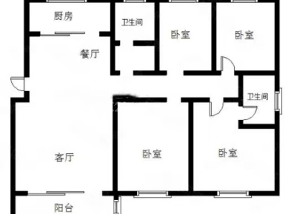 通盛世纪城 4室 2厅 144.77平米