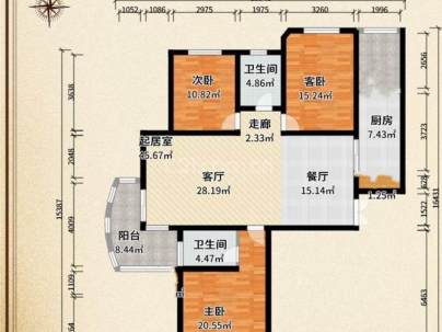 优山美地 3室 2厅 139.98平米