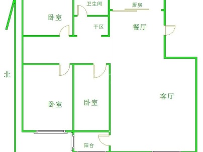 陈塘棚改二期小高层 3室 1厅 143平米