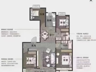 紫悦山 4室 2厅 144平米