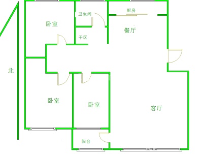 和慧家园 3室 2厅 128平米