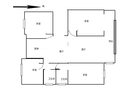 翰林府邸东区 4室 2厅 147平米